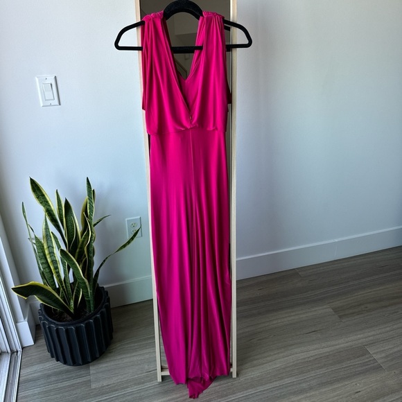 MISA Los Angeles Pink Xenia Knotted Maxi Dress Small - Picture 6 of 8